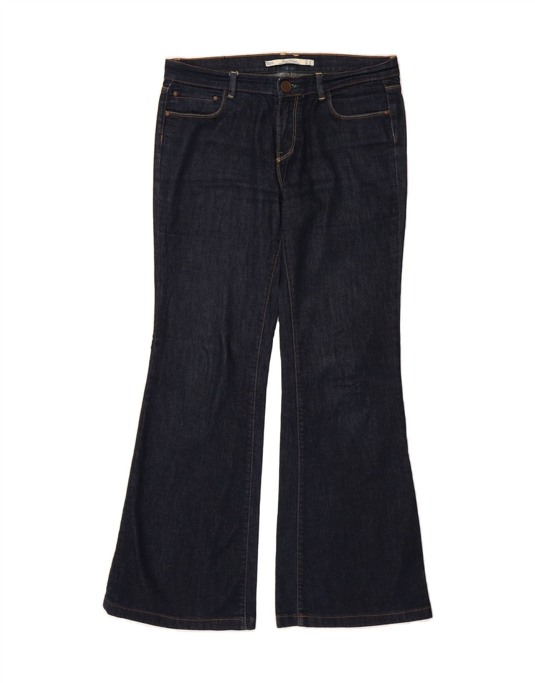 ZARA Womens Bootcut Jeans EU 40 Medium W32 L30 Navy Blue Vintage Zara and Second-Hand Zara from Messina Hembry 