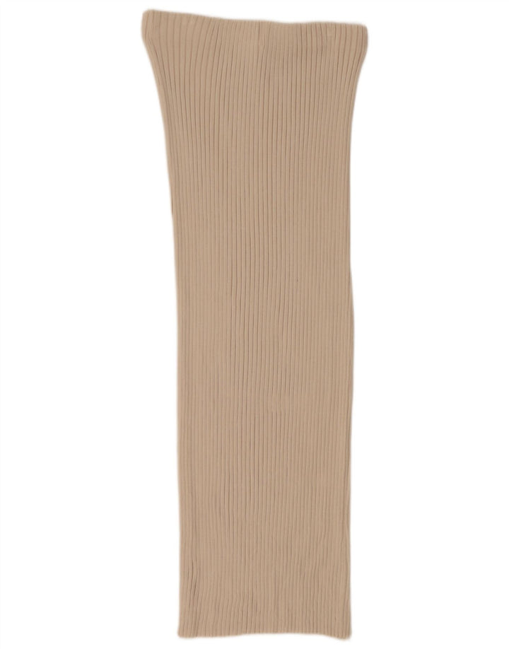 ZARA Womens Knit Maxi Skirt Medium W28  Beige
