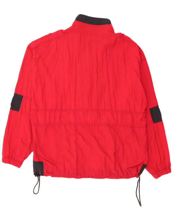 Marcel Clair Herre Anorak Jacket UK 42 XL Rød Colourblock Polyamid