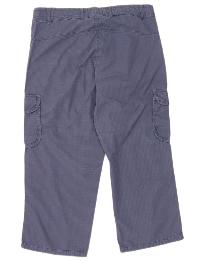 Fila Dame Capri Cargo Bukser UK 12 Medium W30 L20 Blå Bomuld