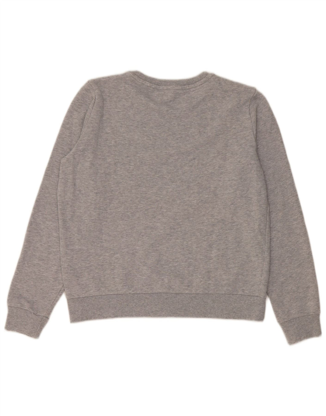 Armani Exchange Dame Grafisk Sweatshirt Jumper UK 16 Stor Grå Bomuld
