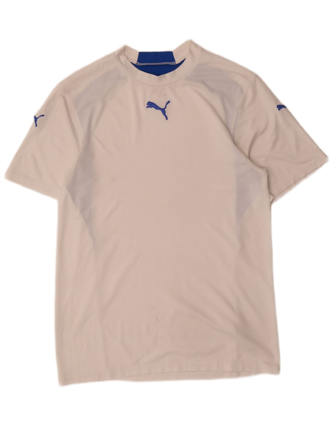 Puma Herre T-Shirt Top Lille hvid Colourblock Polyester