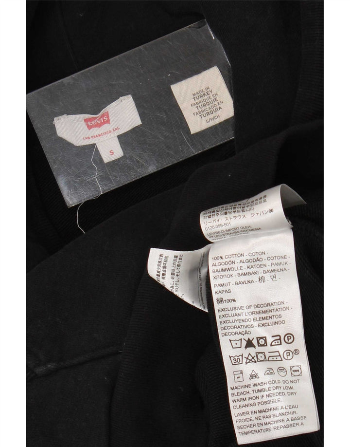 Levi's Grafisk hættetrøje til mænd, lille sort bomuld