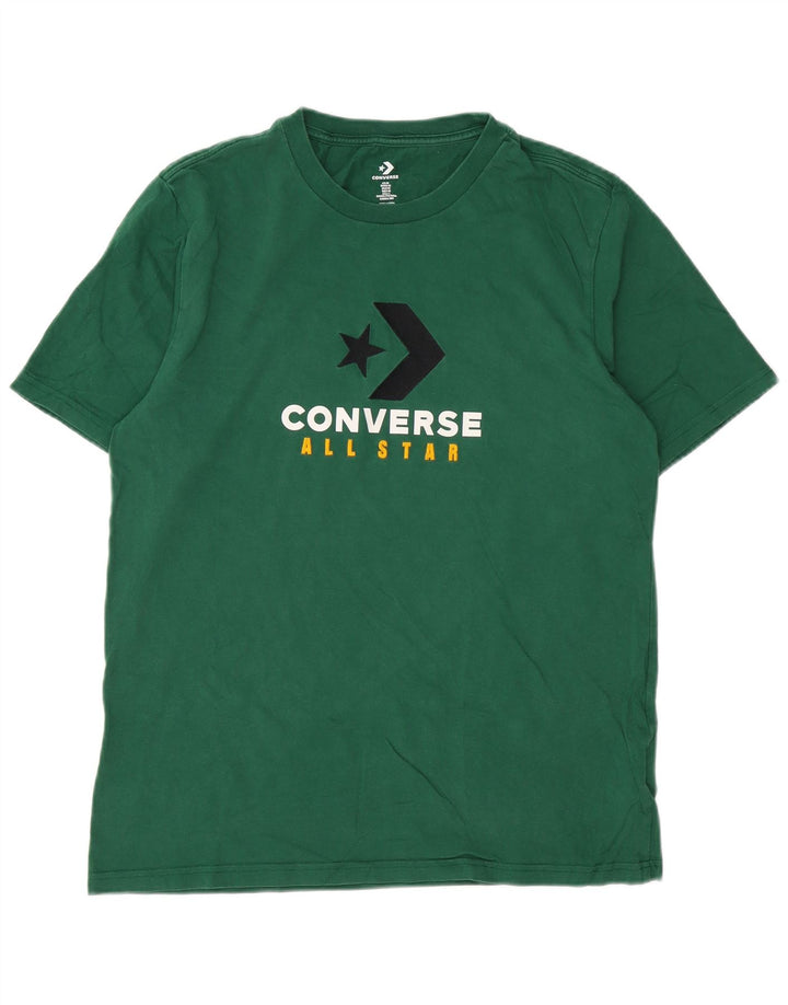 Converse Grafisk T-shirt til mænd, mellemgrøn bomuld