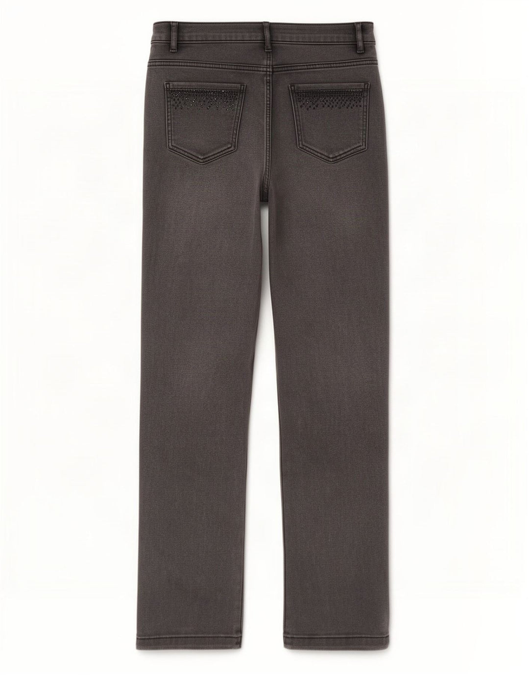 Marks & Spencer Dame Straight Jeans UK 12 Medium W30 L29 Grå Bomuld