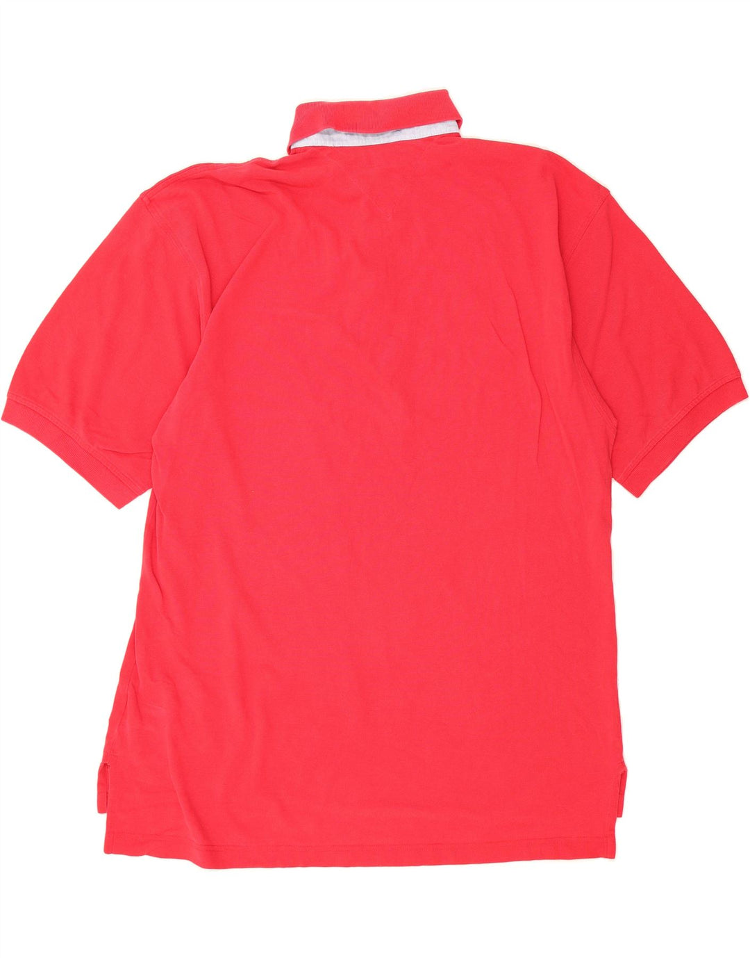 TOMMY HILFIGER Mens Polo Shirt Large Red Vintage Tommy Hilfiger and Second-Hand Tommy Hilfiger from Messina Hembry 
