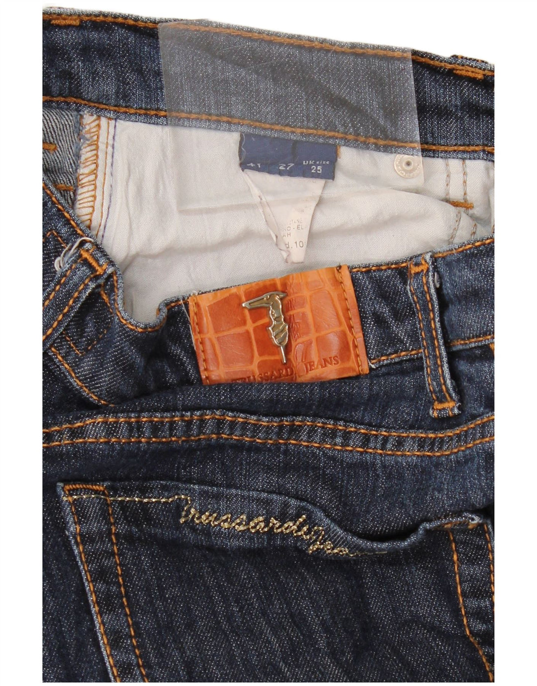 TRUSSARDI Lige jeans til kvinder W25 L30 Marineblå