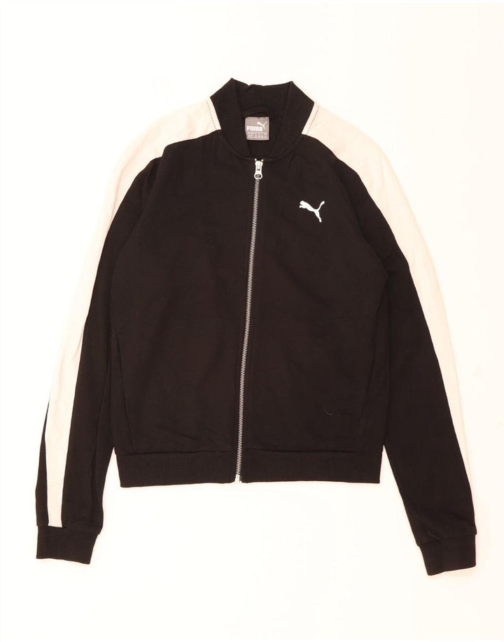 Puma træningsdragt topjakke til kvinder UK 8 Small Black Colourblock