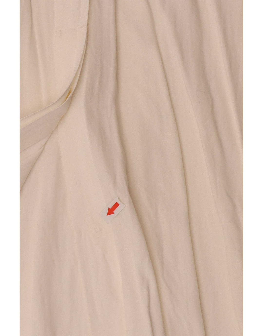 Benetton Dame Oversized Skjorte Bluse IT 44 Medium Off White Viscose