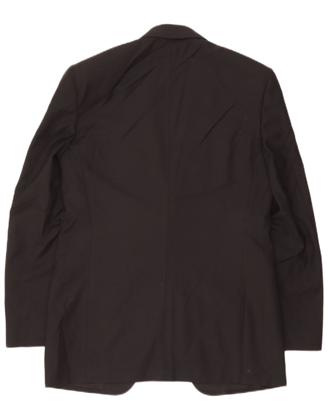 Canali Herre Longline 1-knap blazerjakke IT 48 Medium Sort Virgin Wool