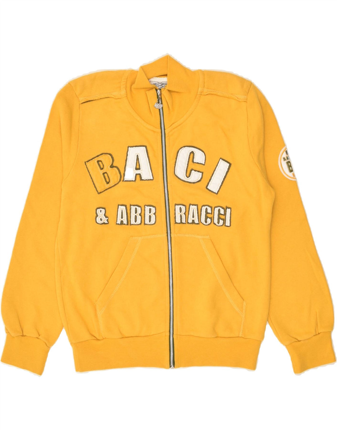 BACI & ABBRACCI Boys Graphic Tracksuit Top Jacket 12-13 Years Yellow | Vintage BACI & ABBRACCI | Thrift | Second-Hand BACI & ABBRACCI | Used Clothing | Messina Hembry 