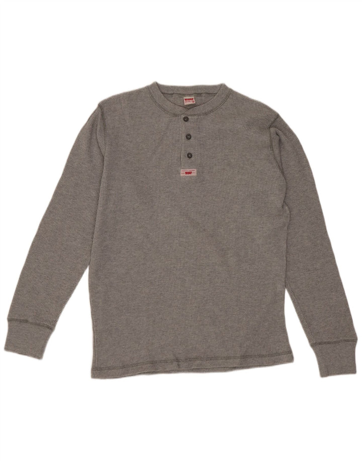 Levi's herre top langærmet mellemgrå bomuld