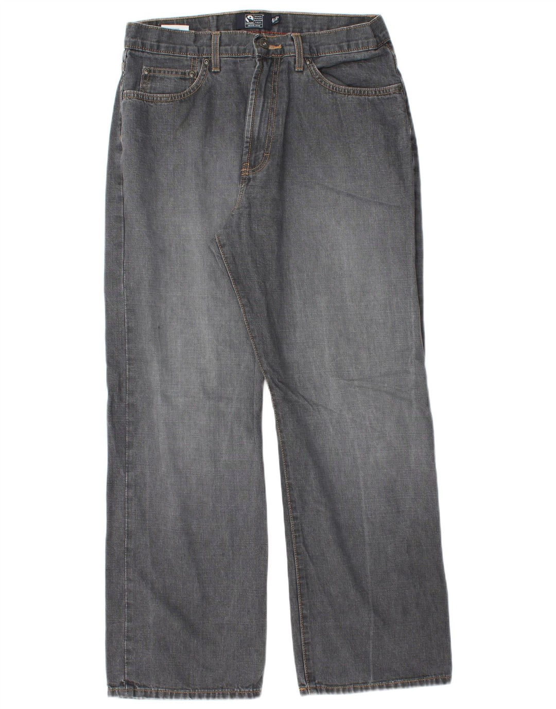 Marks & Spencer Herre Blue Harbor Straight Jeans W32 L29 Grå Bomuld