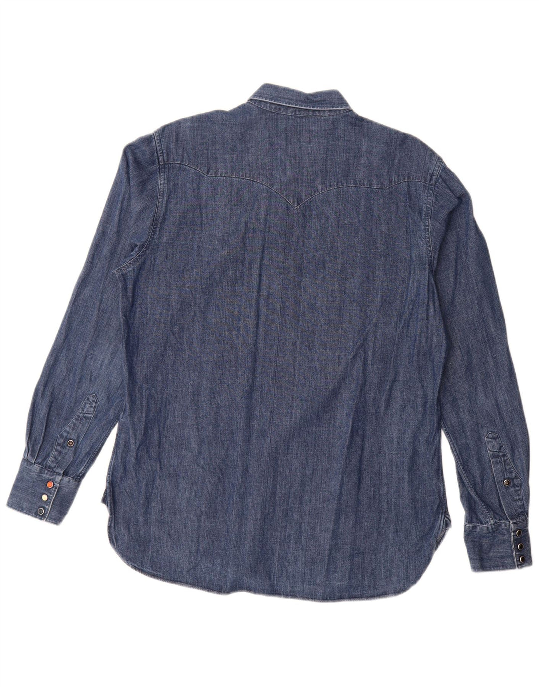 Bagutta Herre Denim Skjorte Stor Blå