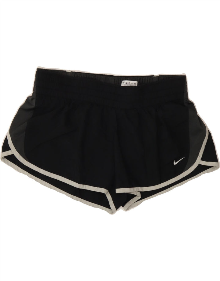 NIKE Womens Dri Fit Sport Shorts UK 16 Large  Black Polyester Vintage Nike and Second-Hand Nike from Messina Hembry 