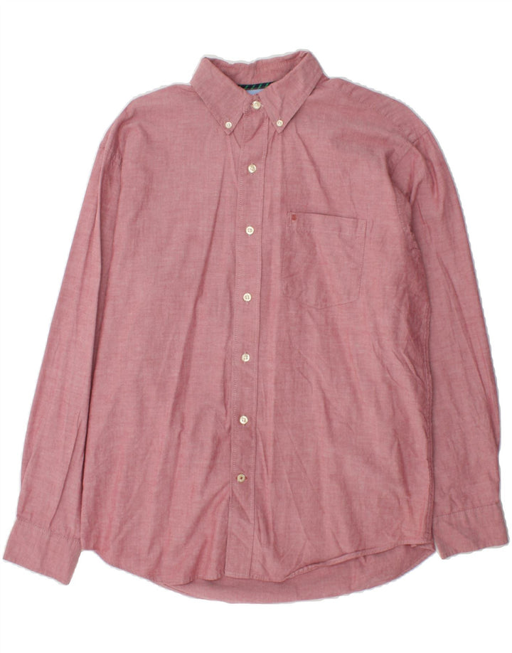 IZOD Mens Shirt Medium Pink Cotton Vintage Izod and Second-Hand Izod from Messina Hembry 