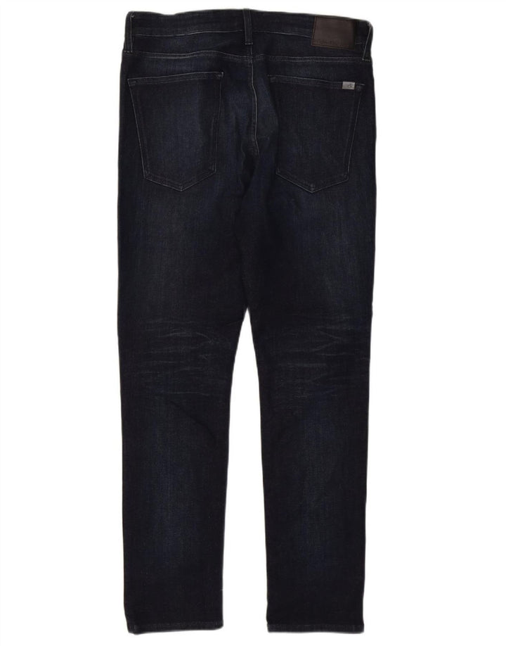 CALVIN KLEIN Slim Jeans til mænd W33 L32 Marineblå Bomuld