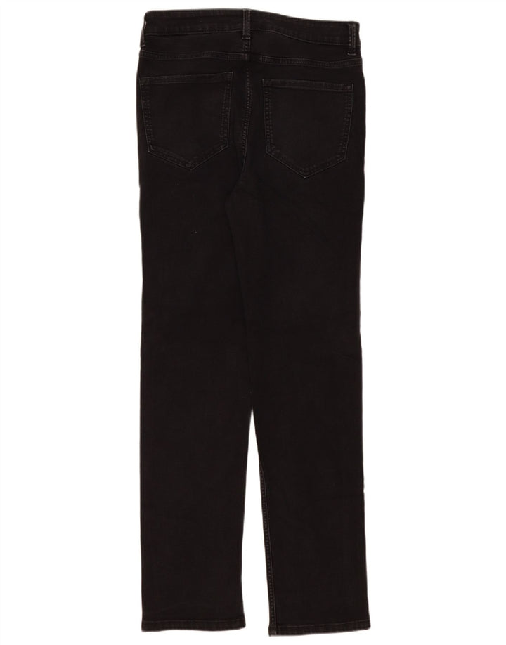 Marks & Spencer Womens The Sienna Straight Jeans UK 12 Medium W30 L30 Black
