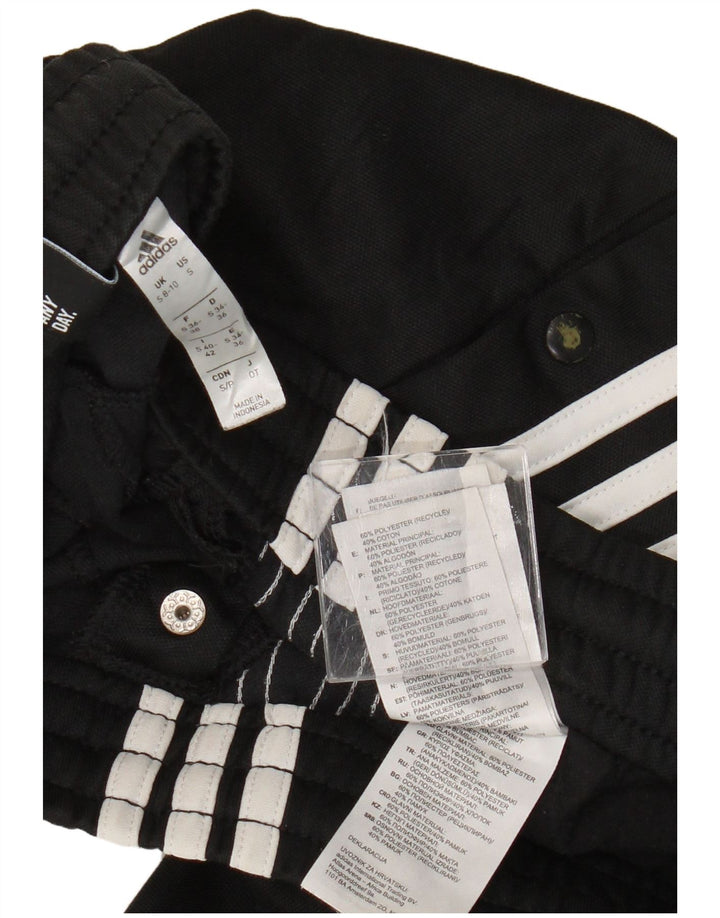 ADIDAS træningsdragtsbukser til kvinder UK 8/10 Small Black Polyester