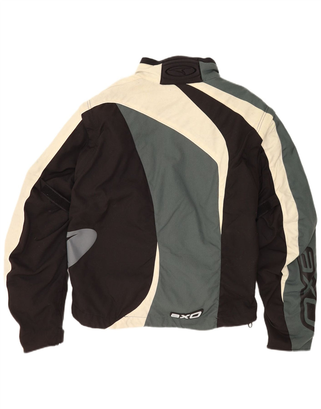 AXO Herre Graphic Racer Jacket UK 44 2XL Sort Colourblock Polyester
