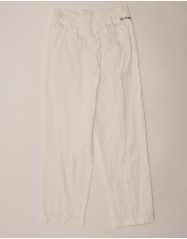 BEDSTE FIRMA Herre Pegged Chino Bukser W32 L32 Hvid