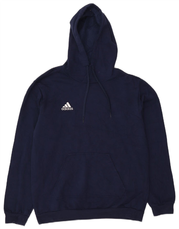 Adidas Herre hættetrøje Jumper Medium Marineblå Bomuld