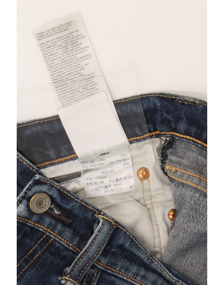 Levi's Distressed Slim Jeans til mænd W32 L27 blå bomuld