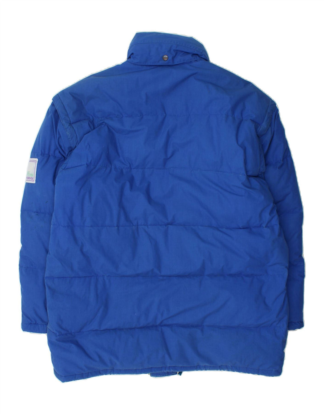 BRUGI Mens Padded Jacket IT 52 XL Blue Vintage Brugi and Second-Hand Brugi from Messina Hembry 