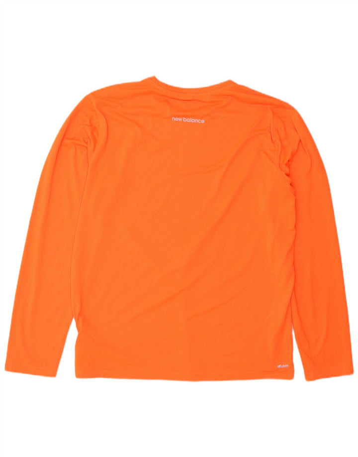 New Balance Herre Top Langærmet Stor Orange Polyester