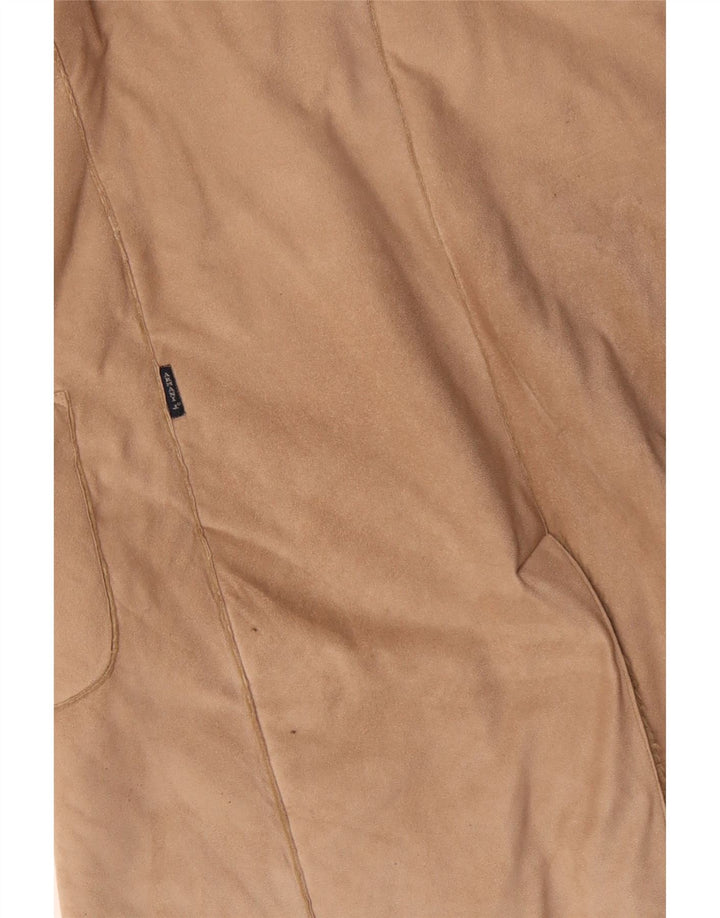 ARMANI Sherpa Overfrakke til kvinder UK 16 Stor Beige