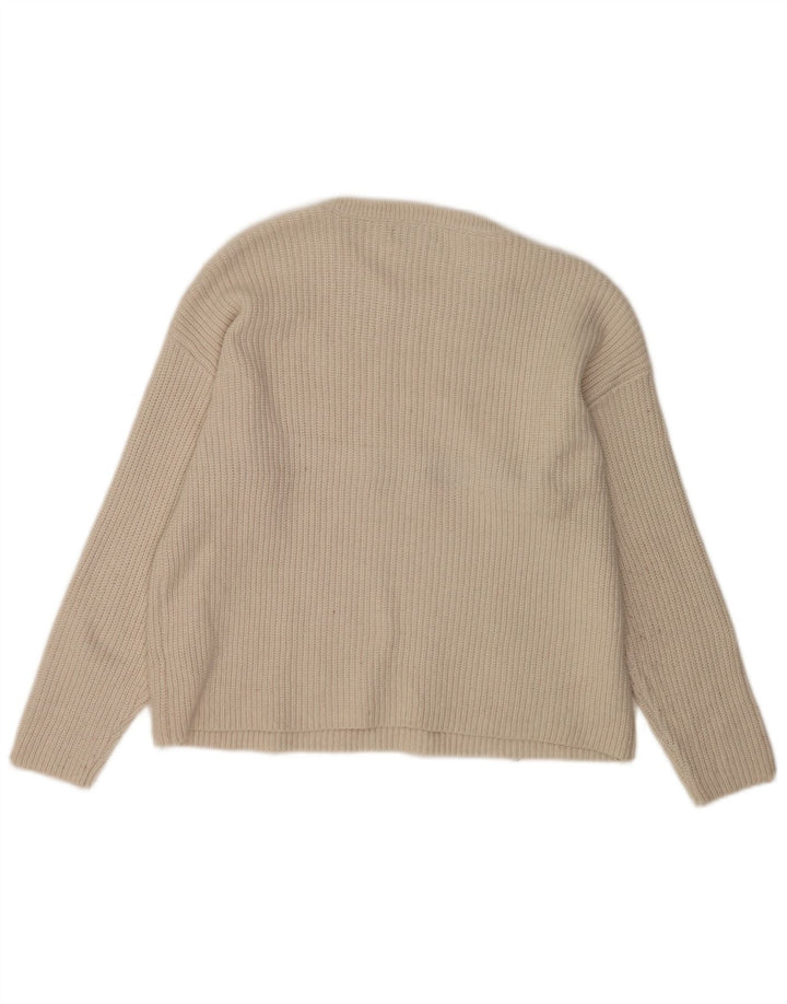 Marks & Spencer Dame sweater med rund hals DK 16 Stor Off White