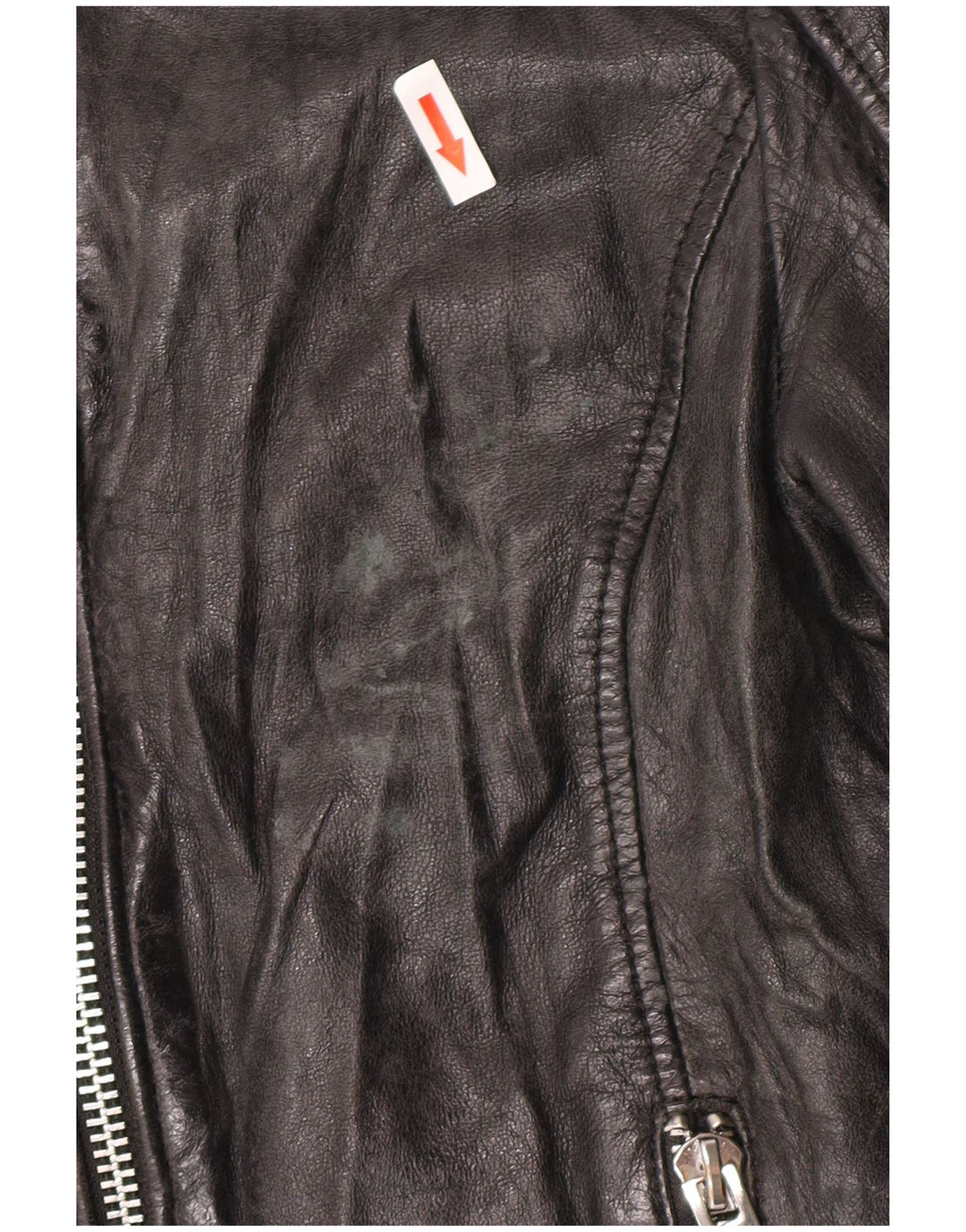 Gipsy Womens Læder Racer Jacket UK 10 Small Black Læder
