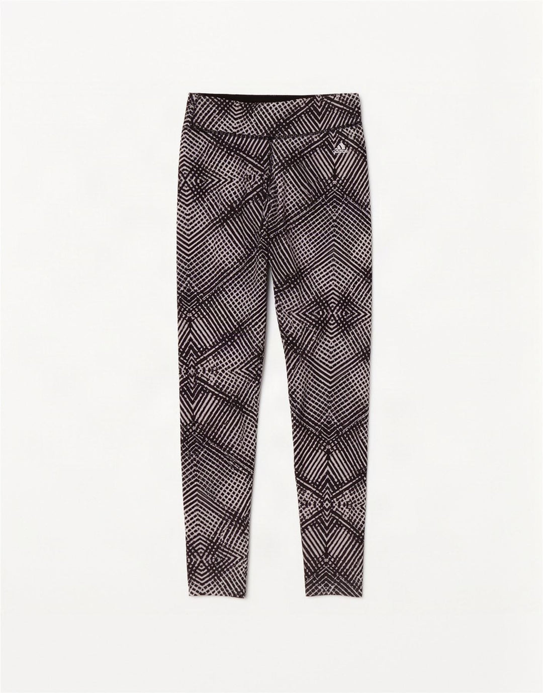 Adidas Womens Climalite Leggings UK 4/6 XS Sort geometrisk polyester