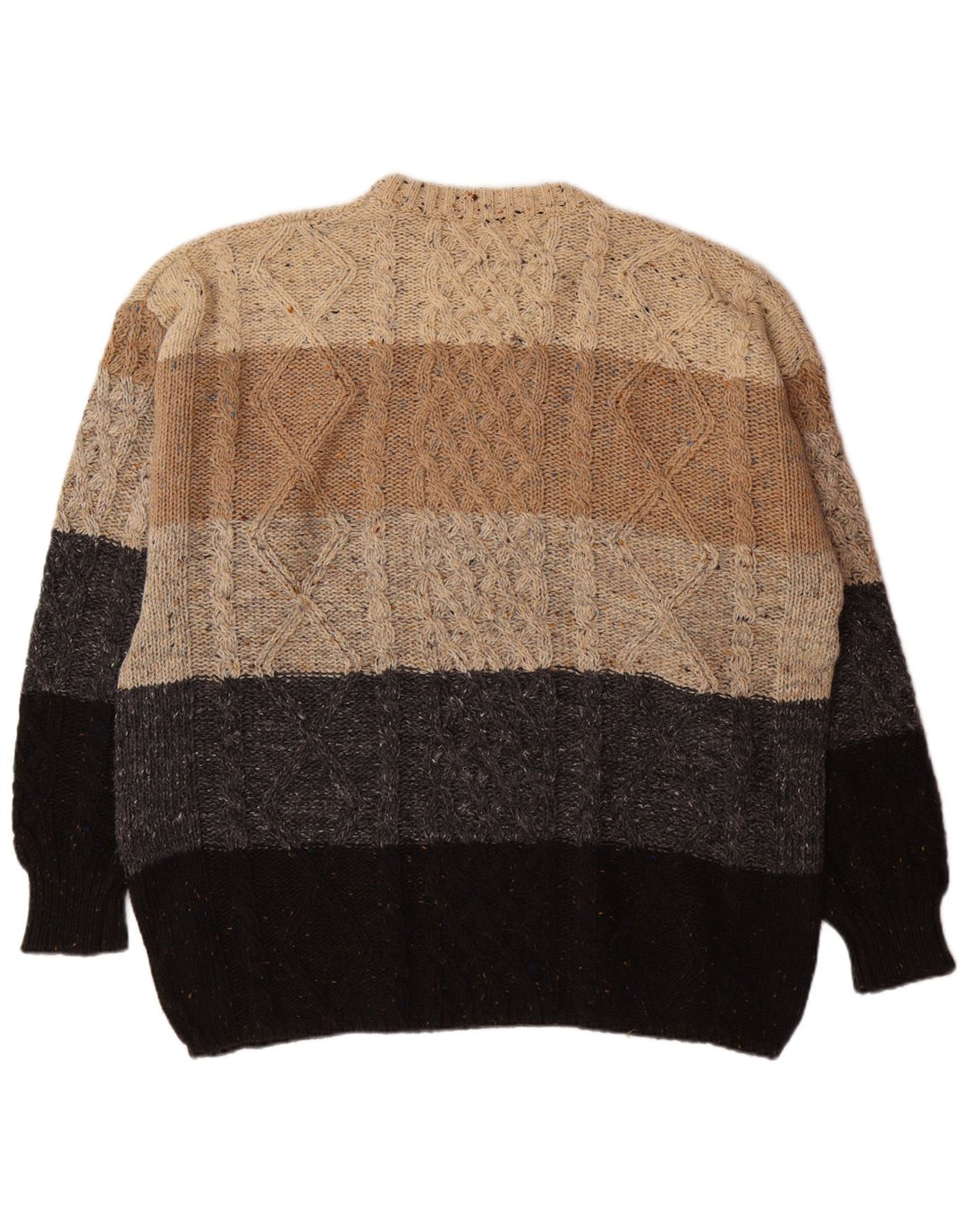 NY HURTIGT Herre Crew Neck Jumper Sweater 2XL Flerfarvet Colourblock