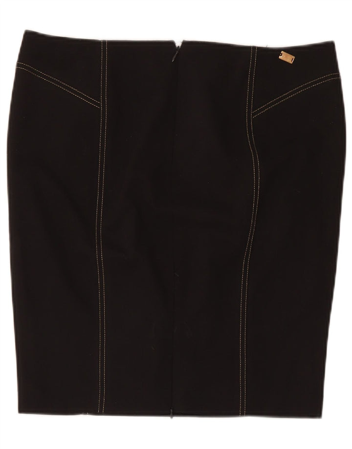 Roccobarocco Womens Pencil Skirt IT 46 Large W34 Black Polyester