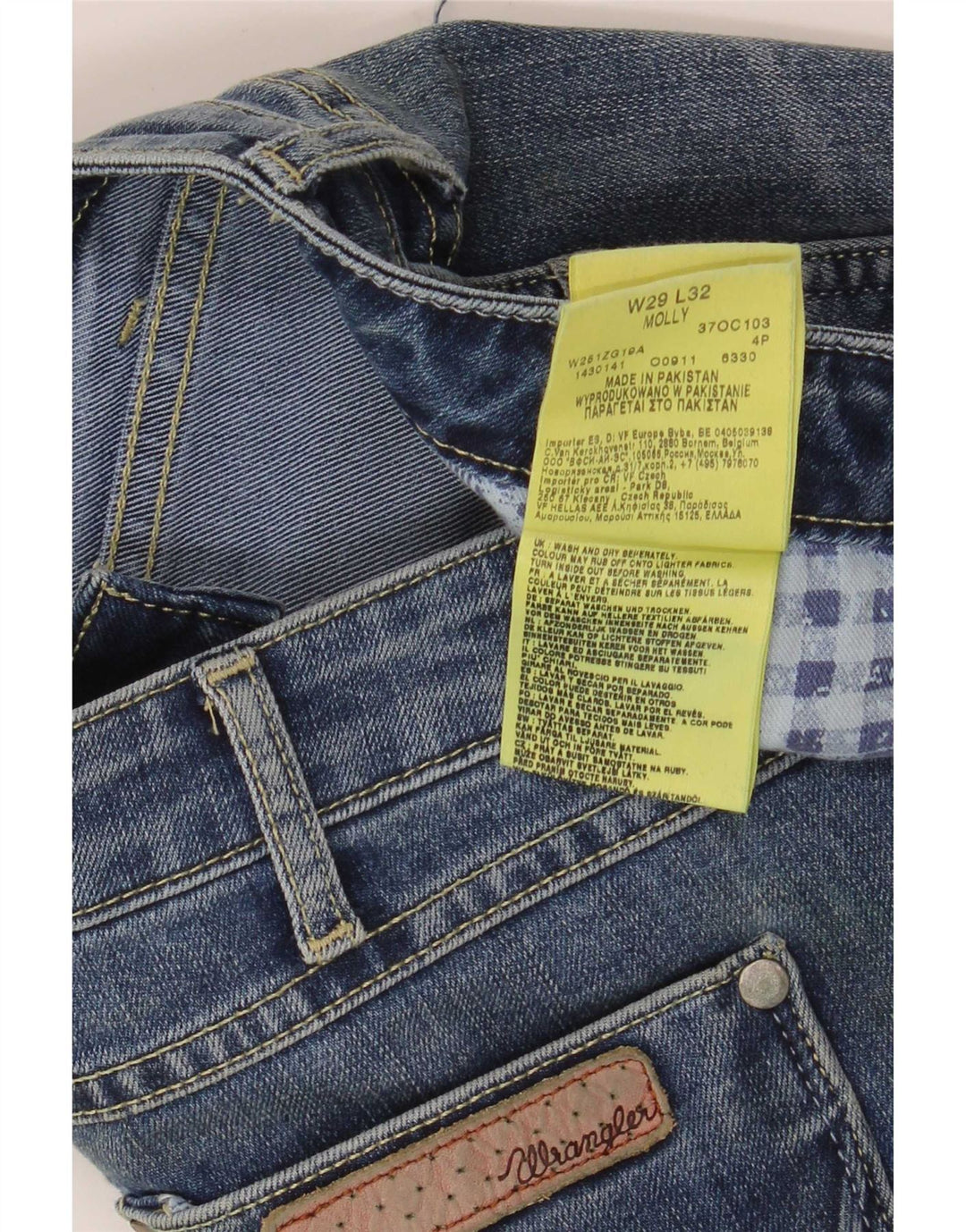 Wrangler Dame Molly Slim Jeans W29 L32 Blå Bomuld