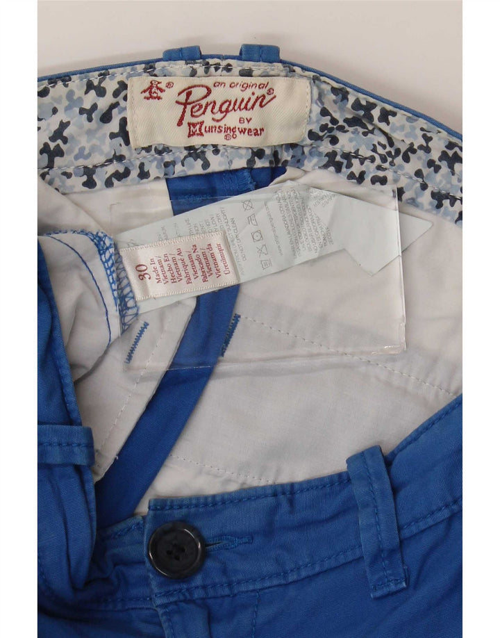 Penguin Herre Chino Shorts W30 Medium Blue Bomuld