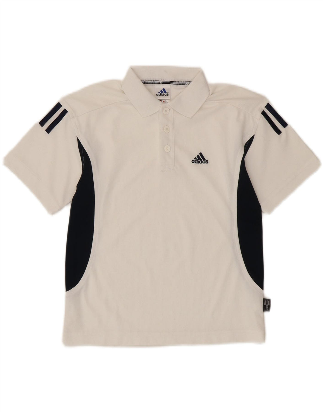 Adidas Boys Climalite Polo Shirt 7-8 år Hvid Colourblock Polyester