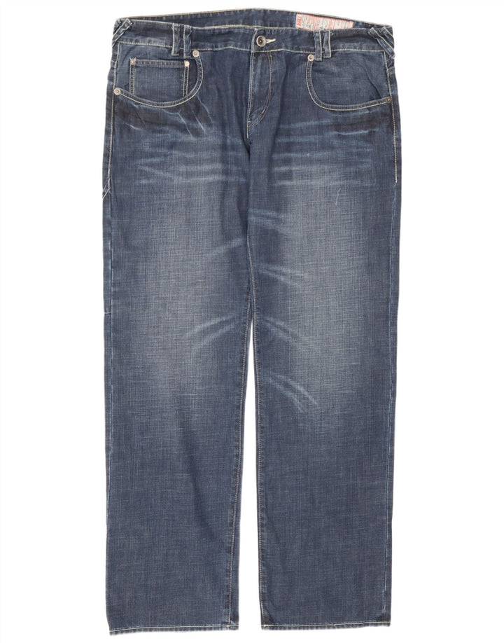 Rifle Herre Straight Jeans W40 L34 Blå Bomuld