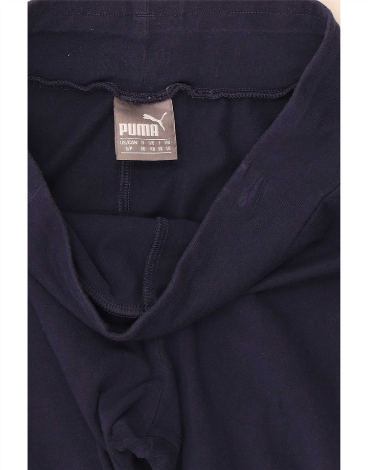 Puma Grafiske Leggings til kvinder UK 10 Small Navy Blue