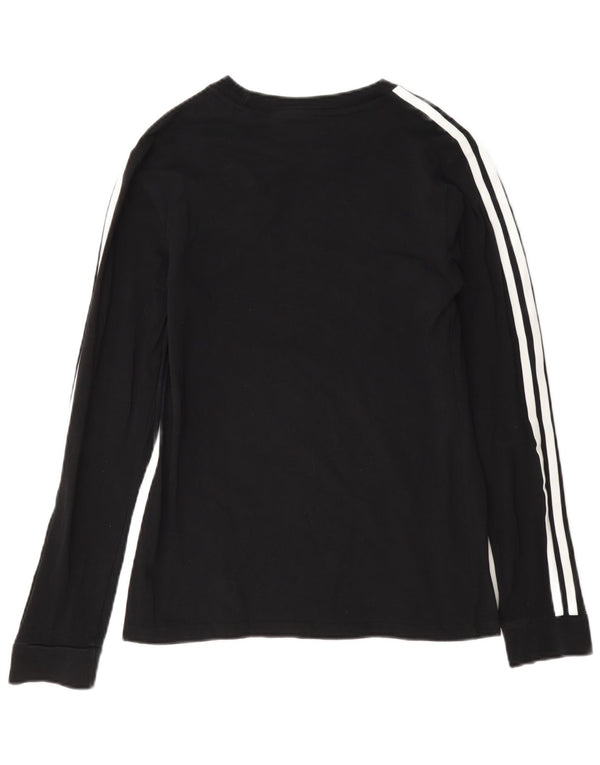 Adidas Womens Top Long Sleeve UK 8 Small Black