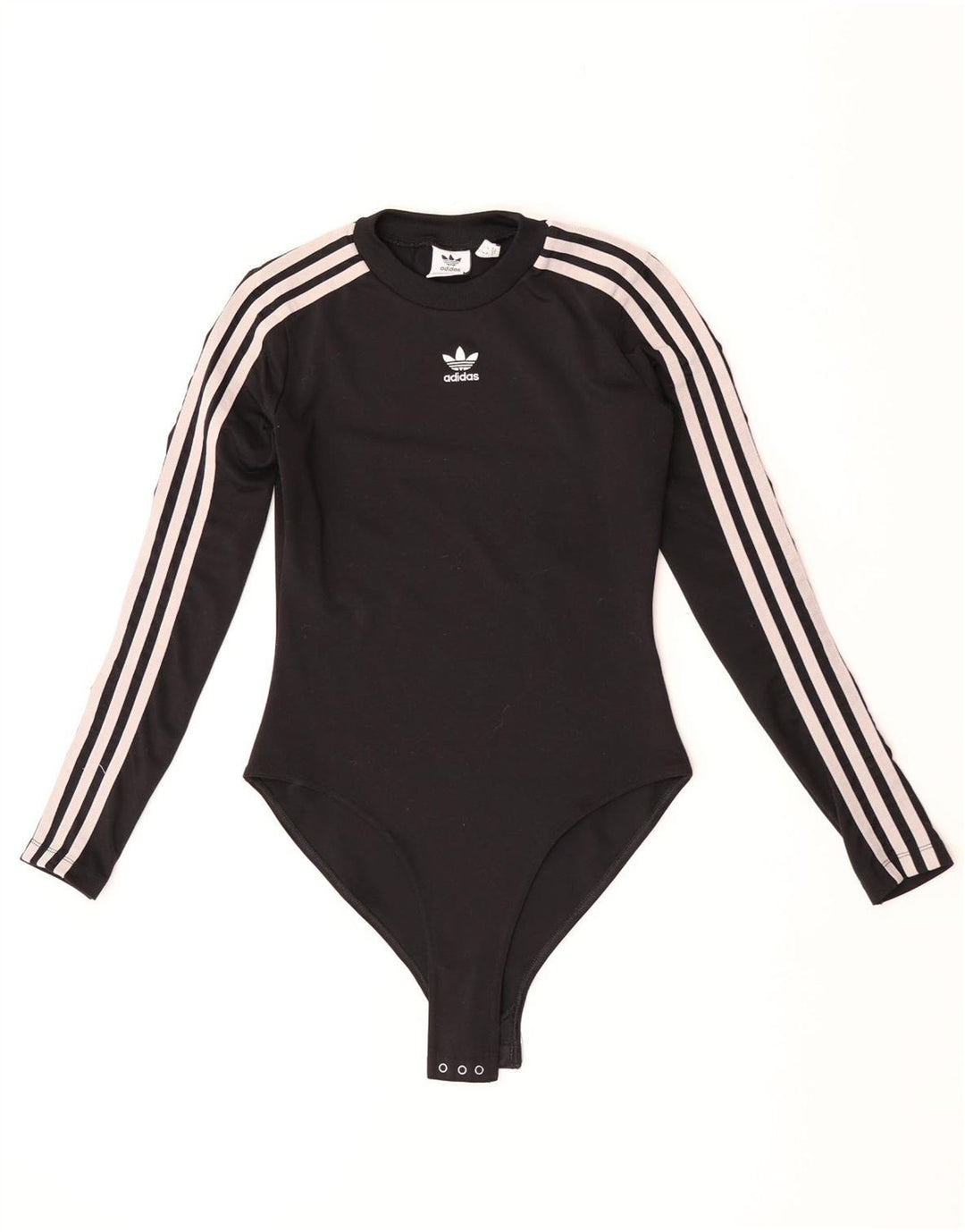 Adidas langærmet bodysuit til kvinder UK 8 Lille sort polyester