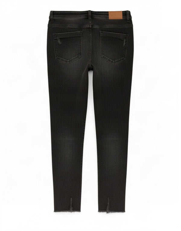 Zara Dame Skinny Jeans EU 40 Medium W30 L27 Sort Bomuld