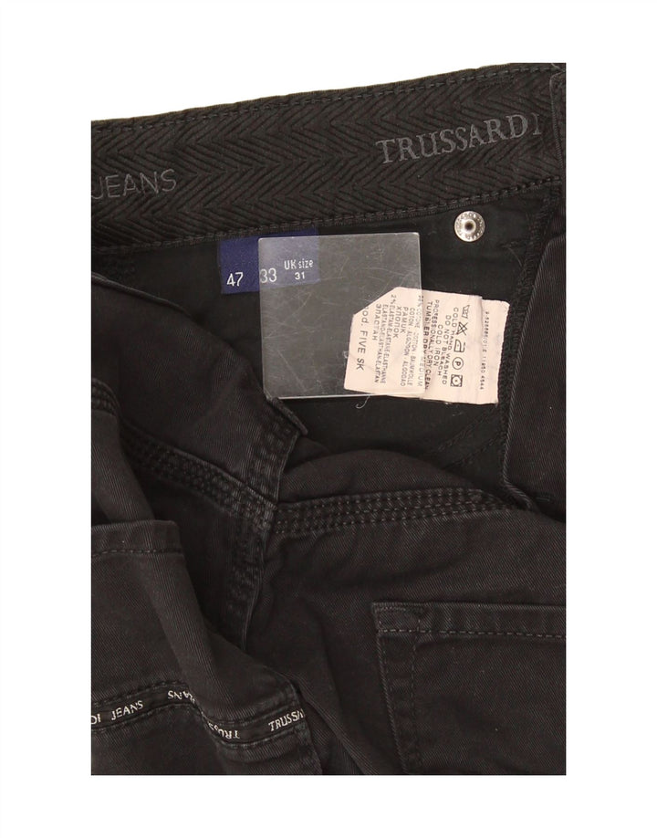 Trussardi Straight Jeans til mænd W31 L31 Sort bomuld
