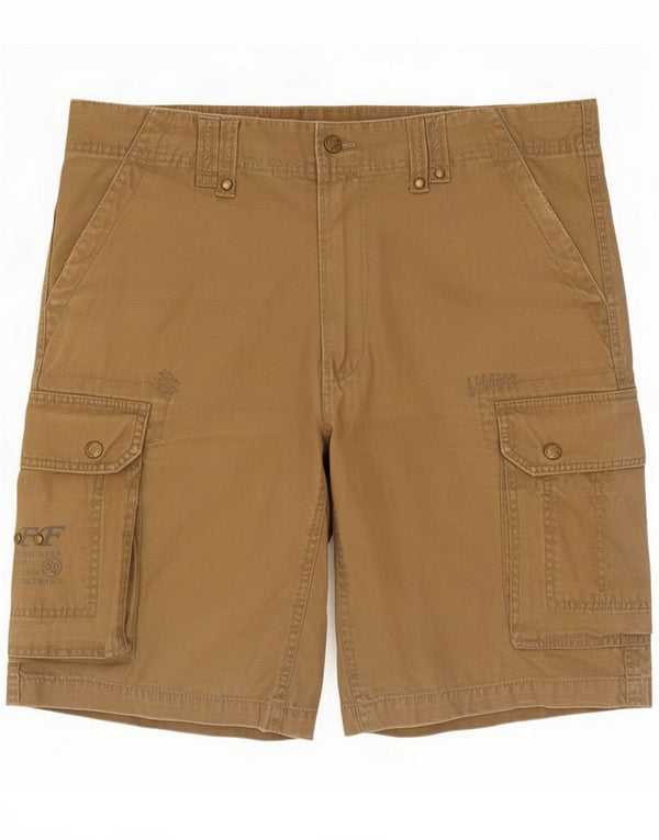 Vintage Herre Regular Cargo Shorts Størrelse 46 Medium W32 Brun Bomuld