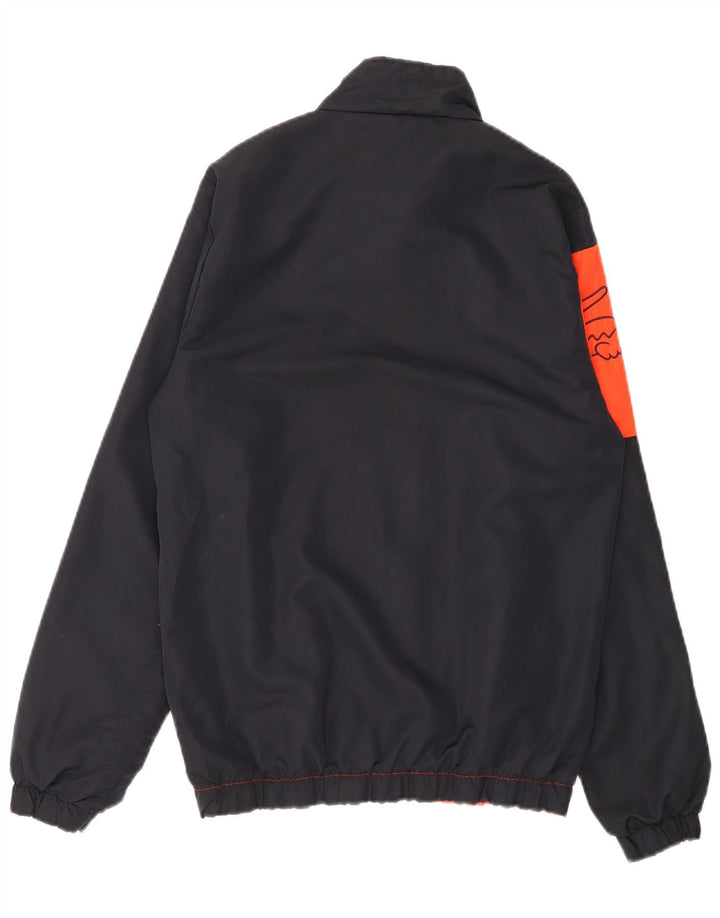 Lacoste Herre grafisk træningsdragt Top jakke Størrelse 4 Medium Sort Colourblock