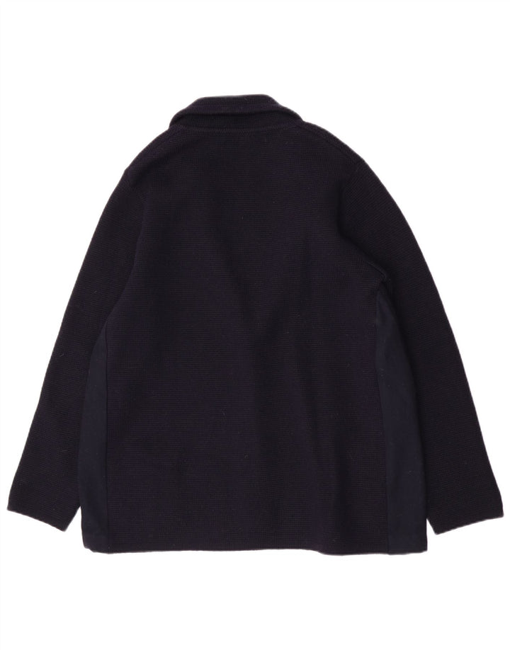 Vintage Dame 2 Button Blazer Jacket UK 12 Medium Navy Blue