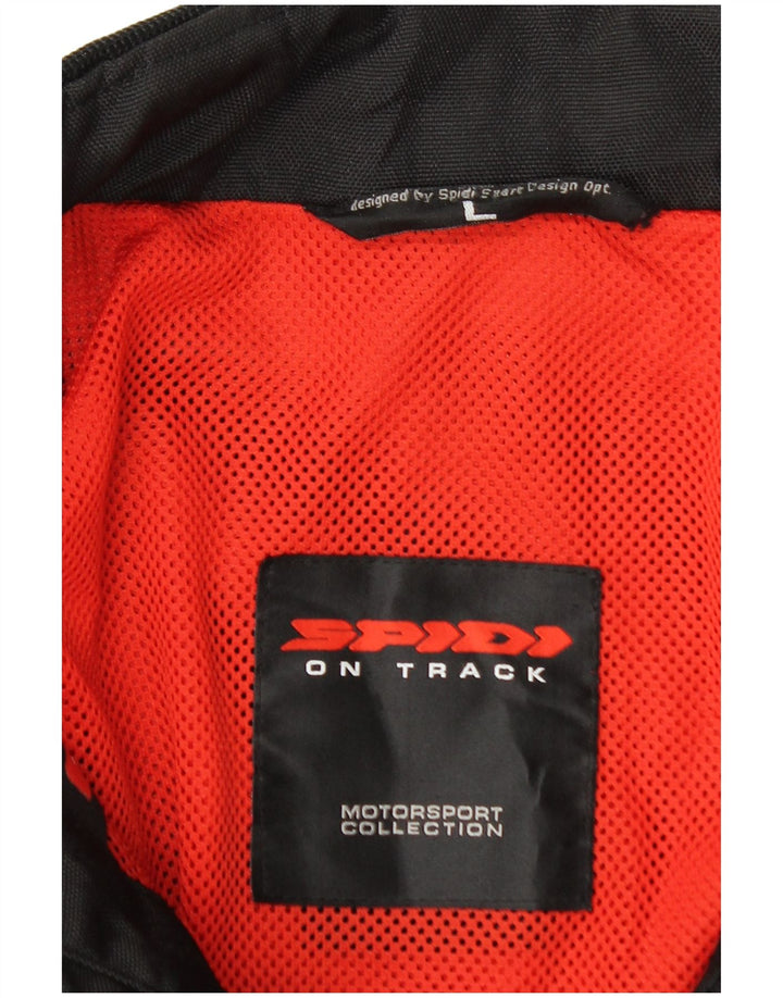 Spidi Herre Graphic Moto Racer Jacket UK 40 Large Black