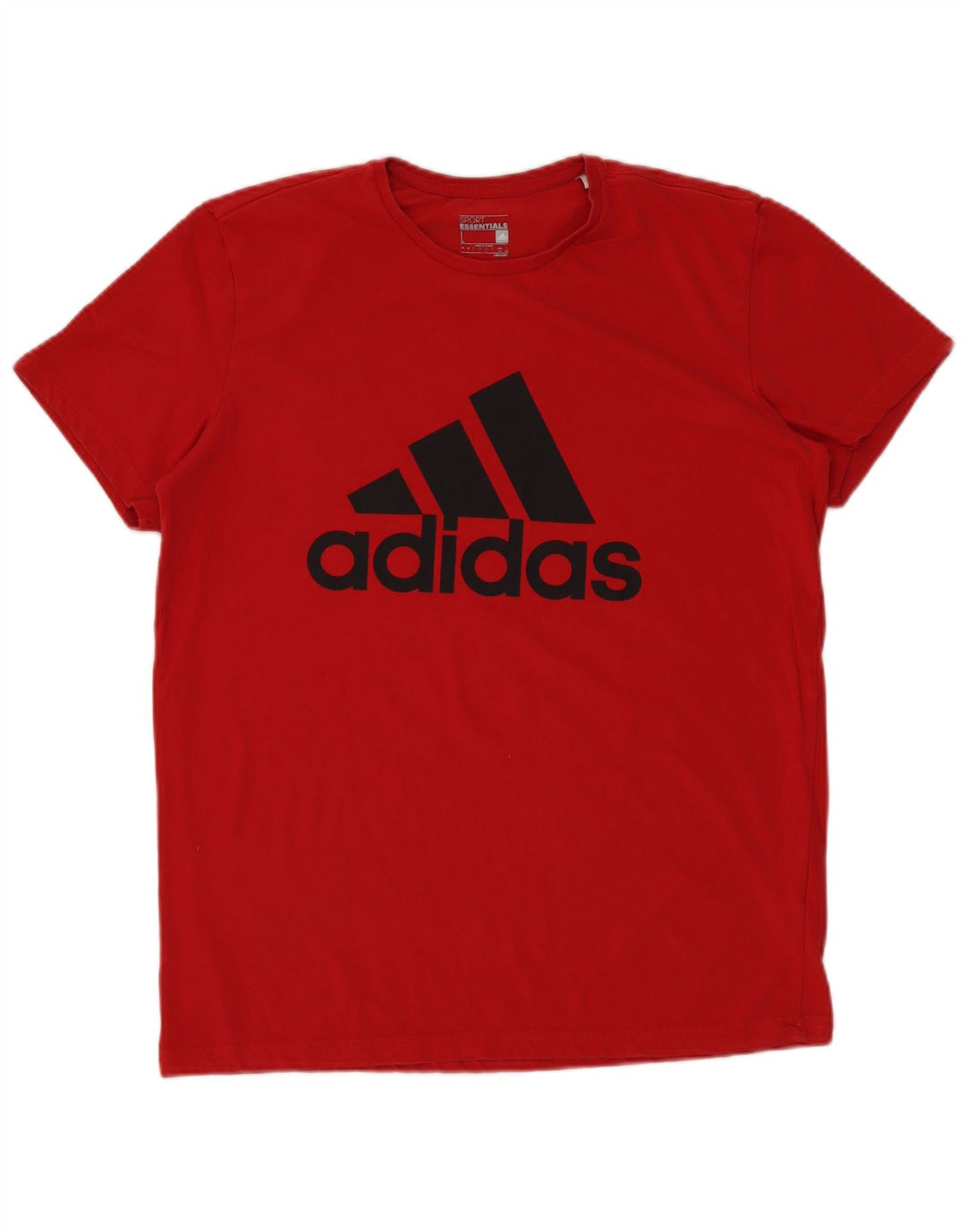 ADIDAS Herre Climalite Grafisk T-Shirt Top Stor Rød Bomuld