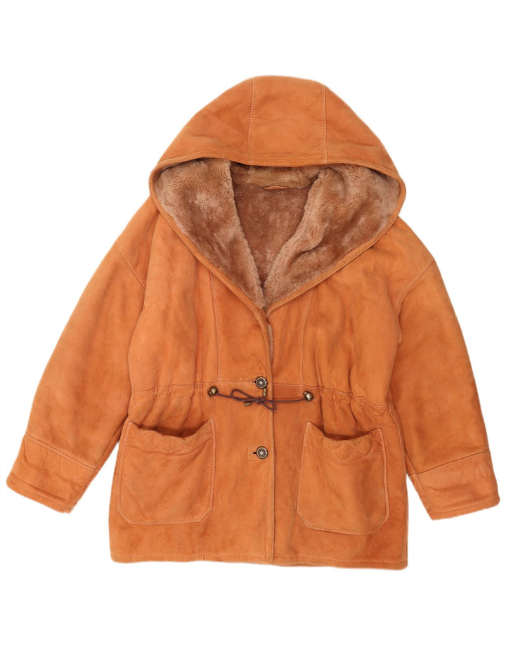 Port Banus Dame Hætte Oversized Jakke IT 42 Medium Orange